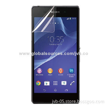 HD Clear Screen Protector Manufacturer for Sony Xperia Z2 Front and Rear, Easy-to-apply, -remove
